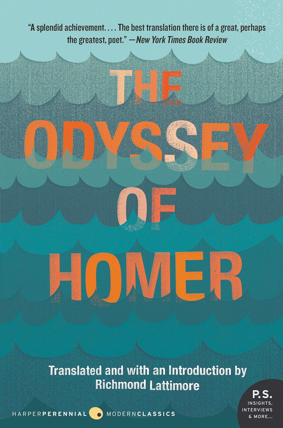 Richmond Lattimore Odyssey - most literal translation