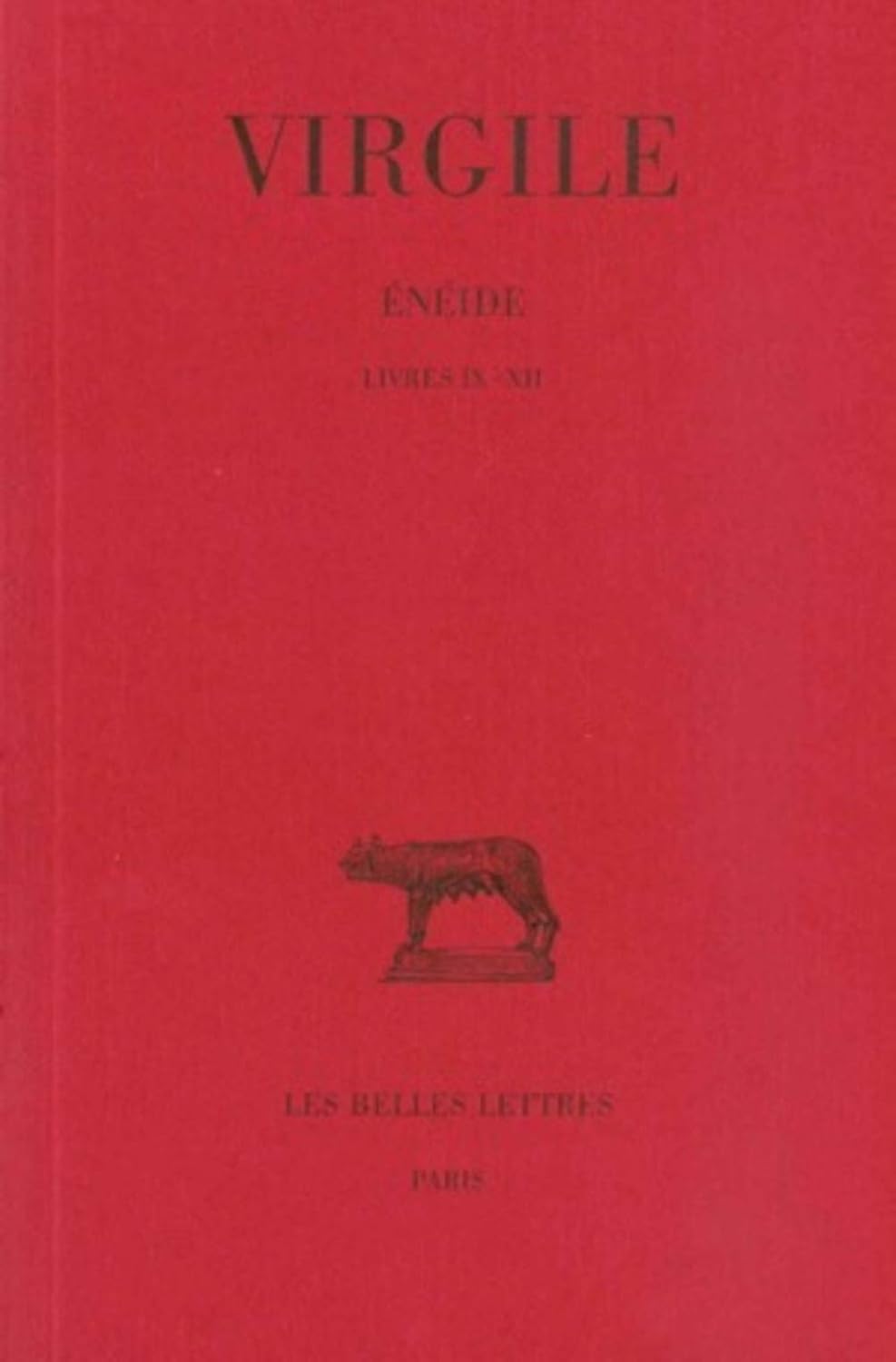 L'Énéide Virgile Les Belles Lettres édition bilingue latin-français