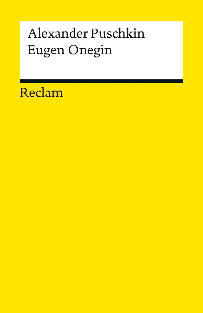 Eugen Onegin Puschkin Reclam zweisprachig kommentiert deutsch