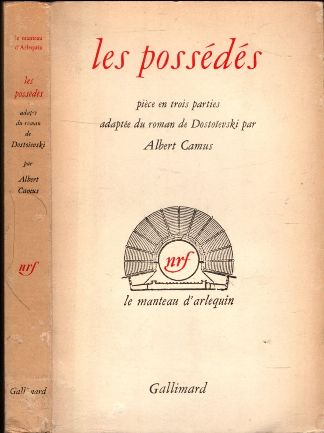 Les Possédés Dostoïevski traduction Boris de Schloezer Gallimard
